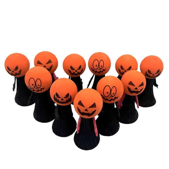 BESTSKY 10 Pcs Halloween Jumping Toy | Spring Bouncy Halloween Novelty Toys for Kids | Fun Halloween Party Favors and Trick-or-Treat Gifts