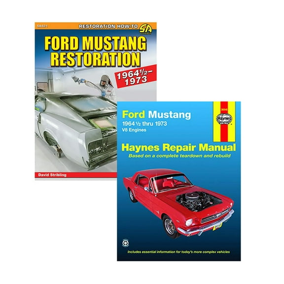 Ford Mustang 1964½ to 1973 Restoration & Haynes Repair Manual (2 Book Set)