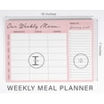 thumbnail image 4 of Inkdotpot Weekly Meal Planner Notepad 7"x10 , "Our Weekly Menu" Magnetic Meal Planning Pad with Tear Off Grocery Shopping List for Fridge- Kitchen & Home - 54 Sheets -Z9, 4 of 7