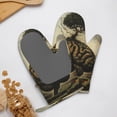 thumbnail image 4 of Cauagu Surreal Brain Tree Print Oven Mitts 2 Piece Set,BBQ Gloves Grilling Gloves Kitchen Silicone Oven Gloves Heat Resistant Oven Mitts for Barbecue Cooking & Baking, 4 of 6