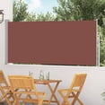 thumbnail image 1 of vidaXL Auvent Latéral Rétractable 120 x 300 cm Brun, 1 of 4