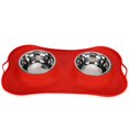 thumbnail image 2 of Cuenco de silicona para comida, cuenco doble antideslizante para mascotas, cuenco de alimentación para gatos, cuenco antideslizante para mascotas, tecnología de vanguardia, 2 of 8