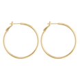 thumbnail image 2 of Hyasfey 1 Pair Women Ear Hoop Different Sizes Circle Earrings Polished Solid Color Electroplated Ear Decoration Jewelry Lady Club Party Hanging Earring, 2 of 7