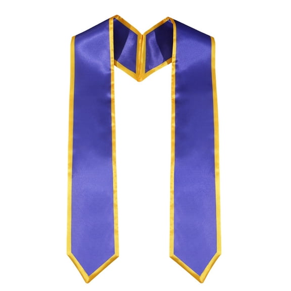 Traditional Graduation Stole Sash for Adults, Unisex Honor Stole with Classic Trim for Academic Ceremonies, Commencement and Choral Celebration Attire
