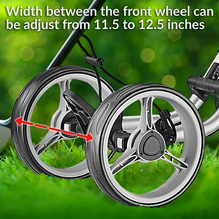 CaddyTek Superlight 4-Wheel Golf Trolley, Explorer V8 with Hand