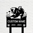 thumbnail image 5 of Handmadetneonsign American Eskimo Dog Memorial Metal With Stake, Eskimo Metal Name Sign Stake, Dog Metal Stake Decor 45037, 5 of 5