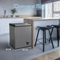 thumbnail image 4 of Ecotronic 3.5 Cu.ft Grey Deep Chest Freezer with Adjustable Temperature, Removable Basket, New, 4 of 6