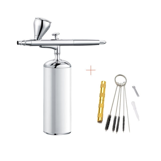 Upgraded Auto Mini Airbrush Kit with Compressor 0.3mm Nozzles Portable Handheld Single-Action Cordless Gun Set For Tattoo DIY ,Unique Blowing