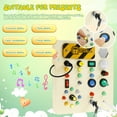 thumbnail image 5 of LINFANG Busy Board with LED Light Up Switch Wood Toddler Toys Educational Toddler Busy Board Portable Light Up Busy Board Sturdy Light Up Switch Board for Kids, 5 of 9