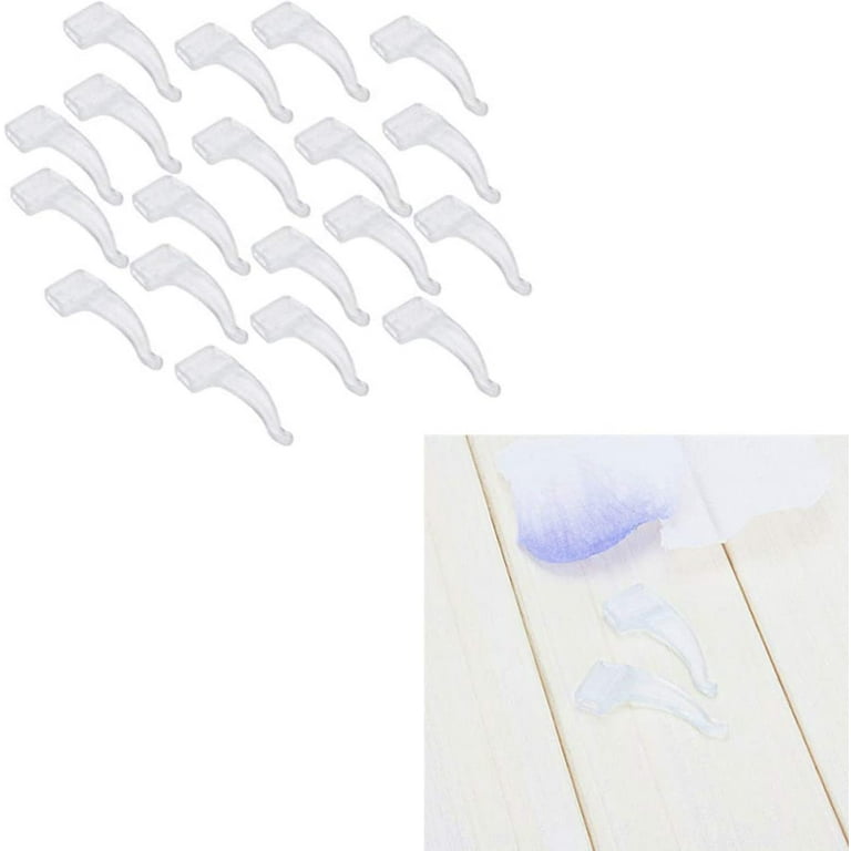 20 Pairs Transparent Silicone Eyeglass Ear Hooks | Non-Slip Ear Grips For Sports & Everyday Glasses