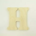 thumbnail image 1 of Package of 1, 12 Inch X 1/2" Thickness Baltic Birch Wood Letter "H" in The Goudy Heavy Font | Thick | Upper Case for Art & Craft Project, Made in USA, 1 of 1