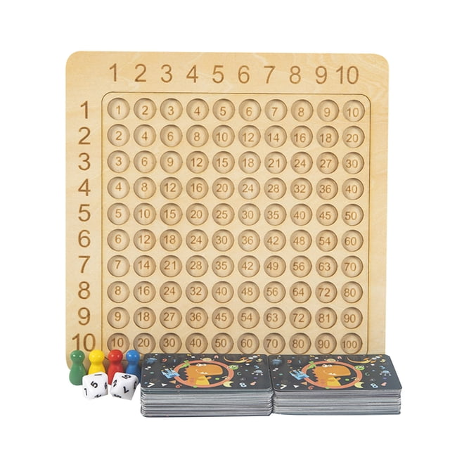 A Wooden Multiplication Board Game Version A Math Learning Toy For Kids Educational Stem Toy Christmas Gift Perfect For Homeschool