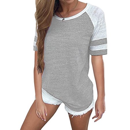 Round Neck Button Embellished Grey Tunic T Shirt Round Neck Button Embellished Grey Tunic T Shirt