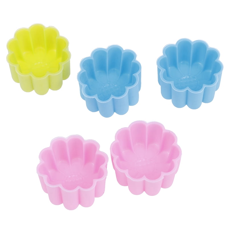 Silicone Sun Flower Muffin Cookie Cup Cake Egg Tart Mold Chocolate Puddingcm 