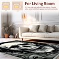 thumbnail image 2 of Ultra Soft Area Rug, Elegant Black and Grey Accent, Non Slip, Stain Resistant, Washable Area Rugs for Living Room, Bedroom(Black, 5X7), 2 of 8