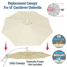 Replacement Canopy Cover for 10' Cantilever Patio Umbrella Offest Parasol Top Cover (Green)