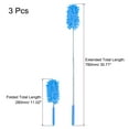 thumbnail image 2 of Uxcell 11" to 31" Chenille Cleaning Duster, Washable Extendable Brush Dark Blue 3Pack, 2 of 5