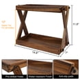 thumbnail image 7 of 2 Tier Countertop Organizer, Wooden Shelf for Coffee Bar Accessories, Kitchen Spice Rack Organizer, Condiment Storage Caddy, 7 of 7