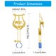 thumbnail image 3 of Trumpet Trombone Sheet Music Clip Marchings Bands Holder Trumpet Lyre Clamp Metal Music Stand for Practicing Beginners, 3 of 4