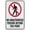 Warning Sign 1, variant on No U Turn Symbol Outdoor Safe Sign - 8"x12", UV Protected, Weatherproof - Street, Intersection, Parking Lot, Road Alert
