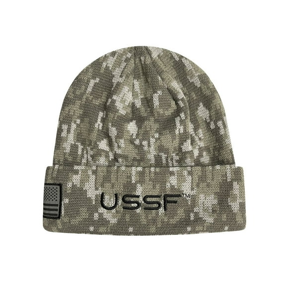 Icon Sports U.S. Space Force Official Licensed Winter Soccer Beanie USSF Camo Cuff
