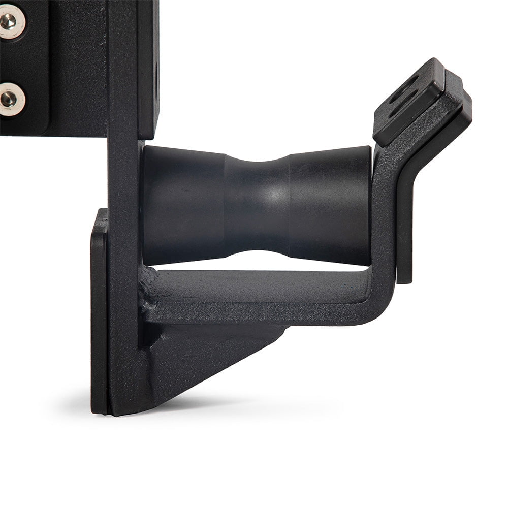 Titan Fitness T-2 Series Quick Release Roller J-Hooks, 850 LB Capacity, Fits 2" x 2" Tubular Steel, 24mm Pop-Pin