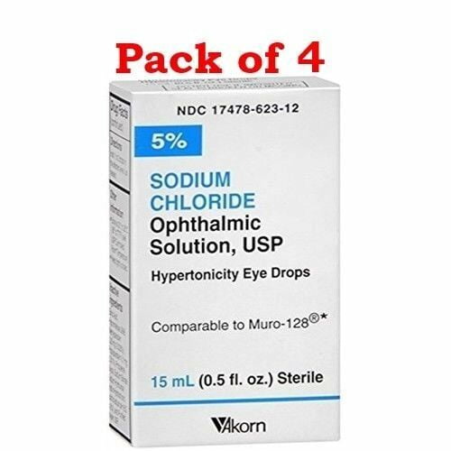Buy Akorn USP 5 Sodium Chloride Ophthalmic Solution Eye Drops, 0.5 Fl