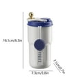 thumbnail image 3 of Stainless Steel Insulated Coffee Mug | 16oz Portable Travel Tumbler with Lid | Leak-Proof & Temperature Display | Student Walking Cup for Hot & Cold Drinks | 4 Colors, 3 of 6