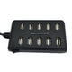 thumbnail image 4 of Hub USB Matsuzay Portátil USB 2.0 Doble 10 puertos Negro 480Mbps, 4 of 6