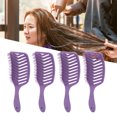 thumbnail image 1 of Cepillo Desenredante De Ventilación, Cepillo De Ventilación Curvado, Masaje De Dientes Suaves, 4 Piezas, Estilo Ergonómico Para Hombres Y Mujeres Para Peluquería, 1 of 7