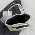 thumbnail image 2 of Bolso informal para mujer de nailon de gran capacidad para viajes, trabajo, compras (blanco), 2 of 9