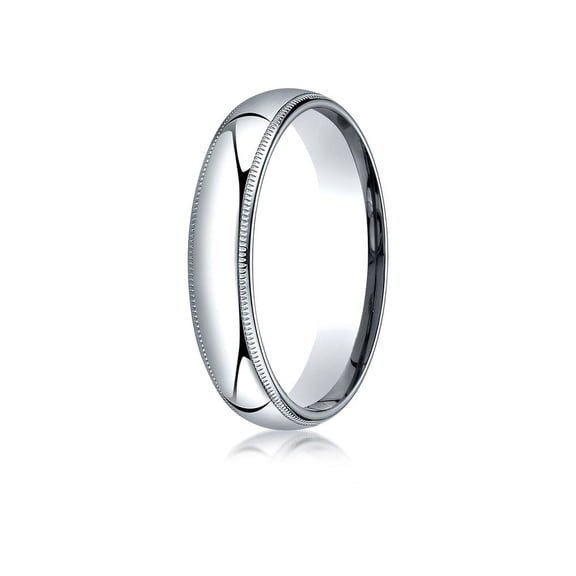 Benchmark� 14k Gold 5mm Slightly Domed Super Light Comfort-fit Wedding Band / Ring With Milgrain