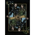 thumbnail image 2 of Women's Marvel Eternals Ikaris and Sersi Playing Card  Graphic Tee Black Medium, 2 of 4