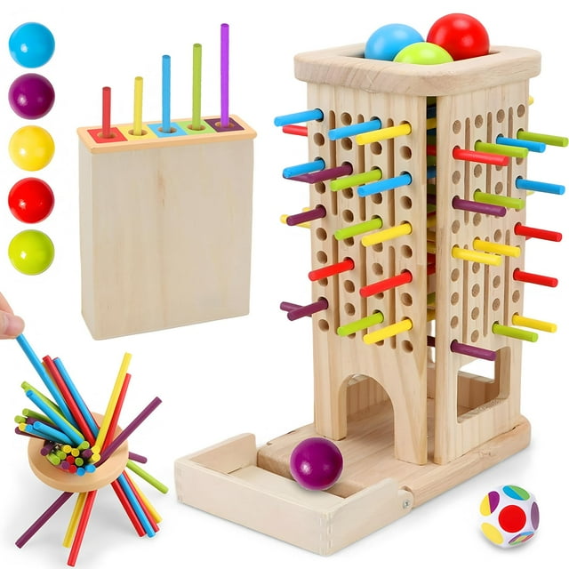 Juegos de mesa de madera Britik Montessori para niños de 3 a 8 años