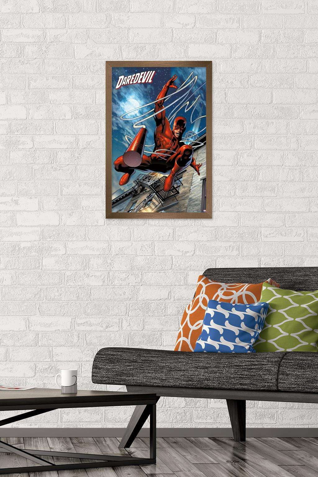 Marvel Comics - DaredeVil - Billy Club Wall Poster, 14.725" x 22.375", Framed