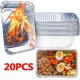 thumbnail image 1 of 20 piezas de caja de hojalata para freidora de aire a prueba de aceite para horno, cesta de vapor desechable, caja de papel de aluminio antiadherente, bandeja para herramientas de cocina, bandeja pa, 1 of 5