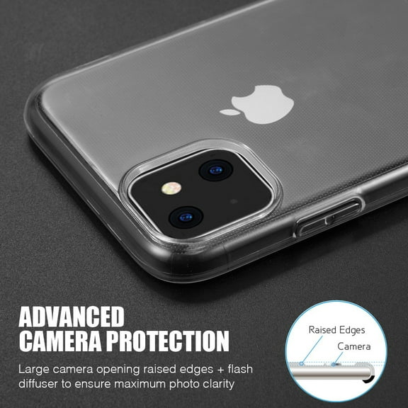 Xpm Case for Apple iPhone 13 Mini (5.4") Crystal Clear Transparent TPU Flexible Rubber Silicone Ultra Thin Slim Gel Soft Skin Cover for iPhone 13 Mini - Clear