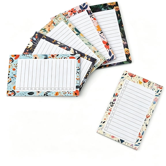 Magnetic Notepads for Fridge,Set of 6 Cute Grocery List Pads , Family To Do Notepads, All Out Of Shopping List Magnet for Refrigerator