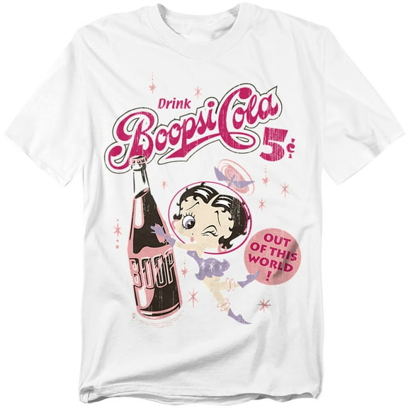 Betty Boop T-Shirt Boopsi Cola Unisex Graphic Tee For Men & Women