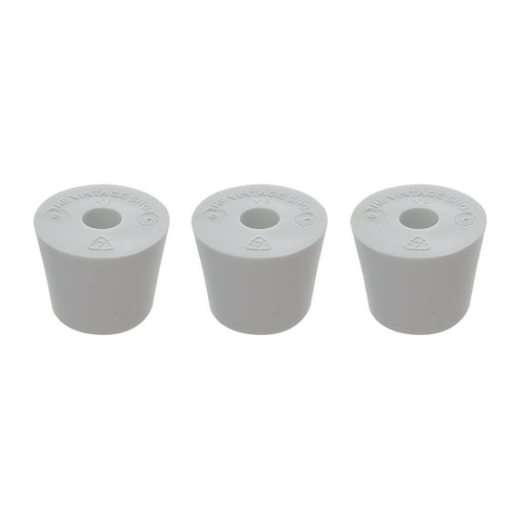 Home Brew Ohio #6 Drilled Rubber Stopper Set of 3