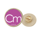 thumbnail image 1 of Quimica elementos actínidos período mesa Curio Broche de oro metálico circular, 1 of 3
