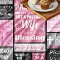 thumbnail image 5 of Pastor's Wife Appreciation Gifts, Pastor's Wife Blanket, Pastor Appreciation Day Gifts, Christmas Birthday Valentines Present for Pastor's Wife Flannel Throw Blanket 60"X 50", 5 of 5