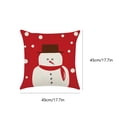 thumbnail image 4 of Advancent Funda de almohada cuadrada de algodón y lino para coche, funda de almohada para cojín navideño Decoración del hogar No.07, 4 of 5