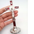 thumbnail image 2 of veasfak Crucifix Figurine Desktop Alloy on Statue ian Sculpture for Car Office Chapel, 2 of 9