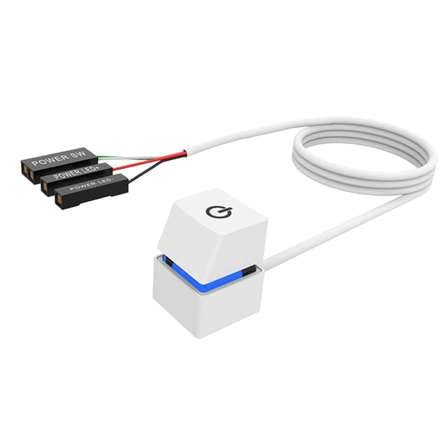 facefd Remote Switches with Cables PC Motherboard Power Button for Desktop Computer E