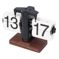 thumbnail image 1 of Flip Desk Clock, Retro Vintage Design Auto Flip Desk Table Clock, Internal Gear Operated Mechanical Flip Clock, 24 Hours Modern Digital Mechanical Retro Flip Down Clock for Home, 1 of 7