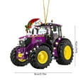 thumbnail image 3 of chaungfeng Christmas Truck Pendant, Automotive Christmas Ornaments, Vehicle Themed Decor, for Auto Enthusiast, Gift, Tree, 3 of 6