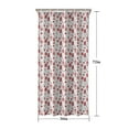 thumbnail image 5 of Red Christmas House and Tree Pattern Shower Curtain 36"x72" ,Bathroom Decorative Shower Curtains Set with 12 Hooks,Modern Waterproof Washable Shower Curtain, 5 of 6