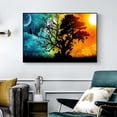 thumbnail image 1 of Cuadros Decorativos Mosaico de diamantes de imitación, sol, luna, árbol, taladro redondo completo, juego de pintura de diamantes, decoración del hogar Ndcxsfigh Nuevos Originales, 1 of 9