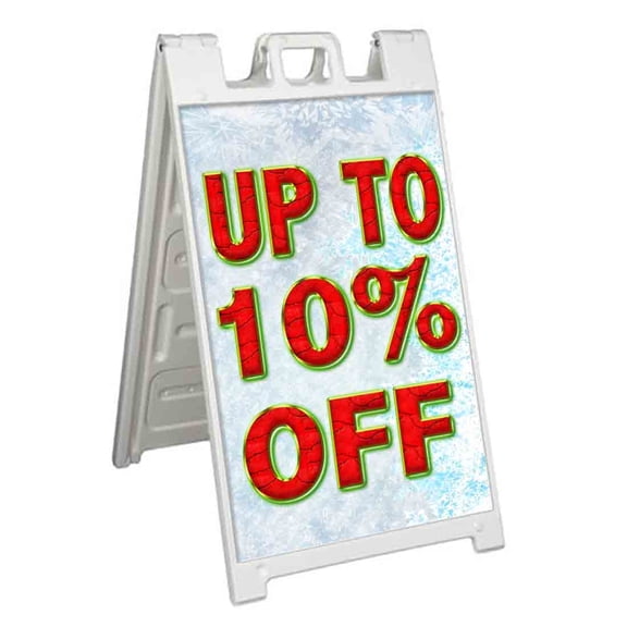 Up To 10% Off (24" X 36") Standard A-Frame Signicade, Includes Decal Applied To Stand
